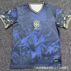Venta al por mayor transfronteriza de camisetas de fútbol de edición especial brasileña, uniformes de entrenamiento de estilo antiguo (local y visitante), ropa deportiva transpirable de manga corta para verano