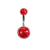Venta Caliente Transfronteriza Shambhala Bola de Diamante Completo Varilla Exterior de Plástico Acrílico Joyería de Acero Inoxidable para Piercing Clavo de Ombligo Anillo de Ombligo