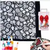Manta multifuncional, dibujada a mano, en blanco y negro, para uso doméstico, adecuada para siestas, venta al por mayor, con dibujos lineales, diseños casuales, DIY y creativos