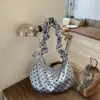 Nova Bolsa Nuvem de Cetim com Bolinhas 2026 para Mulheres, Bolsa Transversal Estilo Coreano Estilo Preguiçoso, Casual e Versátil, Bolsa de Ombro de Alta Qualidade