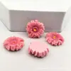 Colorido Brillante Dibujo Animado Flor de Girasol DIY Accesorios de Resina Pasador Accesorios para el Cabello Funda de Teléfono Móvil Hebilla de Zapato Accesorios Material