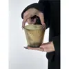 Taza de Beber Grande de Boca Ancha Estilo Retro Japonés Color Café Oscuro Patrón de Árboles Rayados Simples Taza de Café de Alto Valor Lujo Ligero Taza para Bebidas Frías