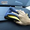 Toalla para Limpiar Coches, Rejilla de Piña Compuesta de Coral Fleece, Bicolor, Engrosada, Secado Rápido, Toalla para Lavar Coches, Se Puede Imprimir con Logo para Uso en Automóvil