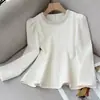 Elegante y Lujosa Blusa para Mujer con Detalles de Perlas, Nuevo Estilo Otoño 2026, Exquisita y Sofisticada Prenda de Manga Larga