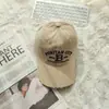 Gorra de Béisbol Casual Estilo Coreano 2026 Nueva Bordada con Letra Protección Solar Bloqueo de Color Desgastada Sombrero Diario