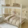 Nuevo conjunto de tres piezas de algodón puro estilo simple de dos tonos y color liso para dormitorio universitario clase A venta al por mayor
