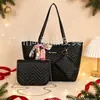 Bolsa Grande Fresca y Dulce para Mujer 2026 Nuevo Set de 3 Piezas Bolso Tote Casual de Viaje Bolso de Hombro Billetera