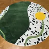 Alfombra Redonda Hecha a Medida de Fábrica, Alfombra Redonda para Sofá de Sala de Estar, Mesa de Centro de Alto Nivel de Estilo Francés de Nuevo Estilo para Dormitorio, Mecedora Vintage