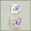 Pegatinas autoadhesivas de comercio exterior con diseño de mariposa, flor y hada para baño y aseo, decoración para el hogar
