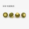 Botões Redondos de Imitação de Jade Verdes 10mm, Botões Tradicionais Estilo Chinês para Camisas, Cardigãs, Trajes Tang, Hanfu e Qipao