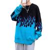 Tricô Jacquard Chama Hip-Hop Masculino Estilo Hong Kong Ins Marca Tendência Estilo Preguiçoso Suéter para Casal Outono e Inverno Tricô Largo Top