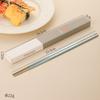 Palillos de Titanio Puro Set de Caja de Regalo 2025 Nuevo Estilo Chino Souvenir Color Cristal de Hielo Pintados Portátiles Palillos de Titanio para Compartir Comida