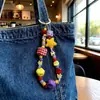 Colgante para Teléfono Móvil Estrella de Dibujos Animados, Cadena para Teléfono Móvil con Cuentas Linda, Colgante para Bolso con Diseño de Nicho, Hebilla de Llave Versátil