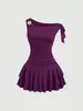 En Stock Transfronterizo Amazon Aliexpress Nueva Moda Elegante Espalda Descubierta Diseño Estilo Pastel Cuello Halter Ajustado Vestido