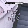 Populares Accesorios de Uñas Artísticas Hielo Transparente con Pedrería Irregular de Base Puntiaguda, Pedrería Gruesa para Uñas Artísticas con Forma de Corazón Deslumbrante de Ángulo Recto Azúcar Helado, Accesorios para Uñas