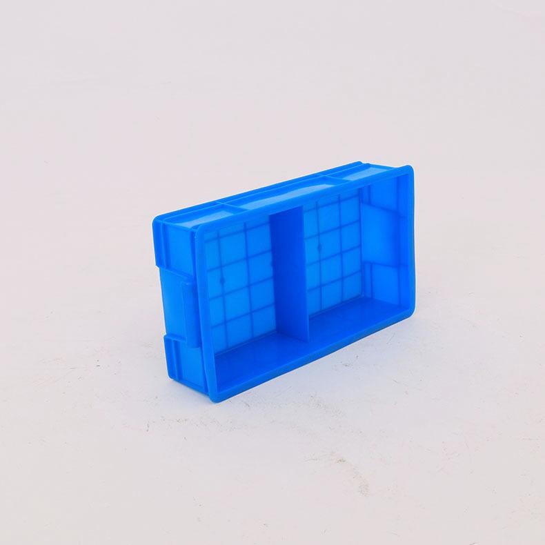 塑料二分格箱 小二格箱塑胶RS2格周转箱350*2