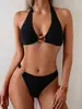 Traje de baño bikini de dos piezas para mujer, sexy push-up para playa, nuevo transfronterizo europeo y americano 2027 Amazon, traje de baño Huludao