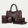 Bolso para mujer 2026 nuevo modelo juego de cuatro piezas patrón de cocodrilo bolso de hombro esencial para salir bolso tote de gran capacidad