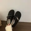 Sapatos femininos estilo Birkenstock, com aumento de altura, forrados de fleece, coleção outono/inverno 2026, sapatos Mary Jane de sola grossa, sapatos de algodão quentes e aconchegantes
