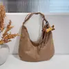 Bolsa Feminina Grande de Cor Sólida Vintage 2026 Nova para o Início do Outono Bolsa Tote Personalizada para a Aula e o Trabalho Bolsa de Ombro Transversal
