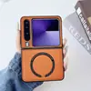 Aspecto de Alta Calidad y Adecuado para Huawei Purax Funda de Teléfono Magnética Simple de Cuero Plegable para Huawei P50Pocket Modelo Nuevo