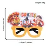 Decoraciones de Acción de Gracias Hoja de Arce Pavo Letras Gafas Temporada de Cosecha de Otoño Gafas para Fotos de Fiesta Marcos Regalos para Niños