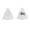 Sudadera con cremallera estilo europeo y americano transfronteriza con estampado de letras, número 8 negro, sudadera con cremallera casual unisex Stu