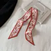 Estilo Nuevo de Verano Bufanda de Seda Fresca Estampada Cinta para el Cabello Floral Lazo y Banda Cinta para el Cabello Corea del Sur Bufanda Versátil Accesorios