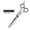 Tesoura Azul para Barbeiro Tesoura de Dentes Finos Conjunto de Beleza e Cabeleireiro para Casa Ferramentas para Venda por Atacado Fornecimento Direto da Fábrica Tesoura de Divisão