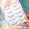 Pestañas postizas W-1 para mujer, diseño de diablito, tallo transparente, rizado, simulación natural, ojos de dibujos animados europeos y americanos, autoinjerto.