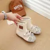 Botas con Lazo para Niña 2026 Otoño/Invierno Nuevas Botines de Cristal para Niñas Pequeñas, Botas tipo Martin de Princesa para Niños