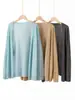 Suéter de Cachemira para Mujer, Cárdigan de Terciopelo Finamente Hilado, Suéter de Punto Holgado Estilo Perezoso con Cuello en V, Ropa Exterior Versátil