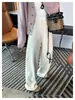 Pantalones Suaves Fufu~ de Terciopelo Miel Tencel Lana para Mujer Otoño e Invierno Cintura Elástica Suaves Cálidos Pierna Recta Ancha G111801