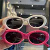 Gafas de Sol Infantiles de Moda Ovaladas con Marco Pequeño Estilo Sencillo Padre-Hijo Protección Solar Gafas de Sol Infantiles Gafas de Protección Solar Bebé Transfronterizo