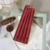 Velas Eletrodepositadas Coloridas de Haste Longa Estilo Europeu, Conjunto de 4 para Uso Doméstico, Castiçais Decorativos, Velas Cilíndricas Espirais para Restaurante