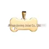 Direto da fábrica de aço titânio pequeno osso aço inoxidável tag tag dog tag tag gato DIY lettering pet etiqueta anti-perda