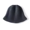 Sombrero de pescador liso y minimalista, nuevo estilo otoño/invierno, moderno y adecuado para ir al trabajo, hecho de cachemira, diseño para mujer, con características para cubrir las orejas y la cabeza, casual y cálido