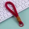 Lanyard de Felpa Colorido para Teléfono Colgante de Muñeca con Cuerda Tejida a Mano en Forma de Estrella Llavero Lanyard para Botella de Agua