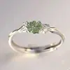 Anel de Dedo Indicador Ajustável Estilo Coreano 2026 Atacado Estilo Minimalista Personalizado Floral Joia de Mão Tendência Versátil Anel Feminino