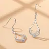 2019 Nuevos aretes de asta de estilo chino de moda para mujer plata pura Net red aretes de alta gama estilo francés aretes largos elegantes
