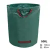Bolsa para recolección de hojas de jardín, uso en jardín exterior y parque, gran capacidad, para recolectar malas hierbas, ramas y hojas caídas, bolsa de almacenamiento plegable