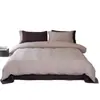 Estilo Minimalista de Luxo Leve Conjunto de Três ou Quatro Peças em Gaze de Cor Sólida Dupla Camada Todo Algodão Itens Individuais Lençol de Cima Lençol com Elástico Capa de Edredom para Dormir Nu Macio Fronha