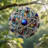 Nuevo producto transfronterizo de Amazon: decoración colgante acrílica estilo bohemio, disco acrílico colorido para decoración interior y exterior