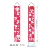 Amazon Transfronterizo Día de San Valentín Pareja Feliz Corazón Decoración Arreglo Porche Puerta Decoración Pancarta Tela de Fondo