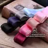 Fita de Cetim Dupla Face Oca Buquê de Bolo Materiais Embalagem Fita Colorida Acessórios de Cabelo Acessórios de Laço DIY Fita de Algodão