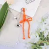 Nudo de Corazón Creativo Nuevo Estilo Miu Lanyard Versátil Llavero Colgante para Bolsas y Fundas de Teléfono