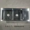 Pia de aço inoxidável nano feita à mão Black Diamond pia de cozinha de dois cubos pia nano preto dois cubos