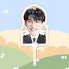 Zhou Keyu Placa de Sinalização de Fã com Cabeça Grande em Forma de Leque Fã de Concerto Mercadoria Estilo Igual do Tiktok