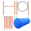 Obstáculos para Treinamento de Cães, Argolas de Salto para Agility, Túneis de Treinamento, Adereços de Pista de Obstáculos para Corridas de Filhotes, Túnel, Salto, Suprimentos para Animais de Estimação