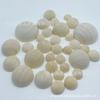 Accesorios para Joyería DIY 12-55mm Color Madera Natural Perlas de Madera Semiredondas Perlas de Madera Semiesféricas Perlas Sueltas de Madera